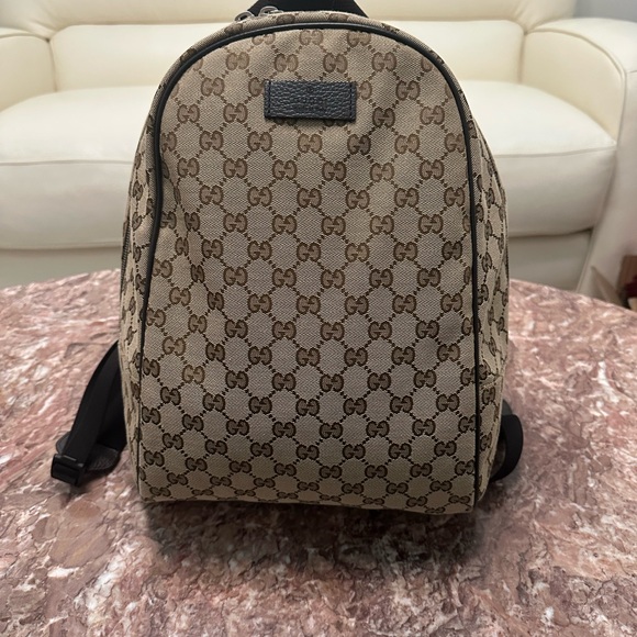 Gucci Canvas GG Backpack - Picture 1 of 15